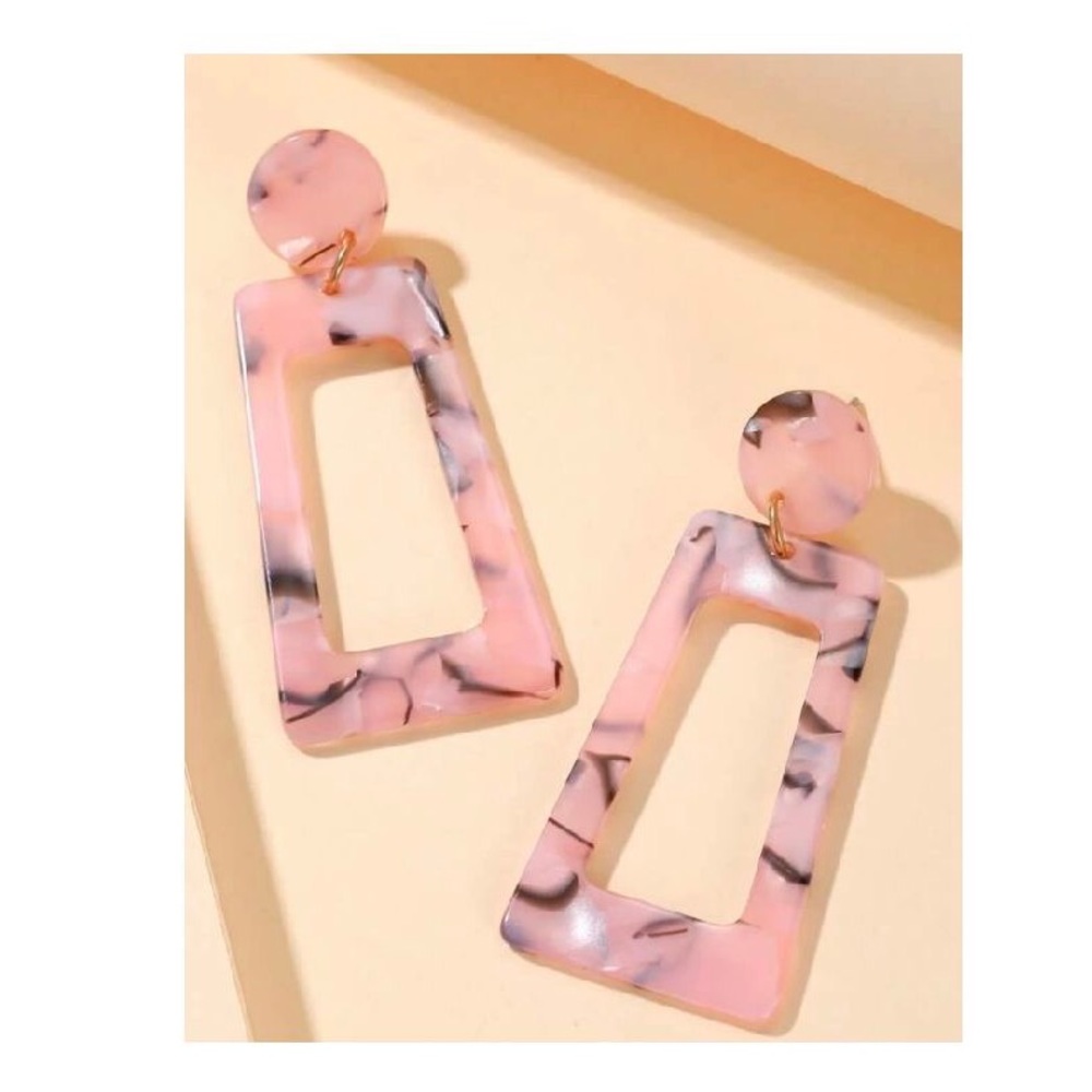 Pink Dangle Earrings